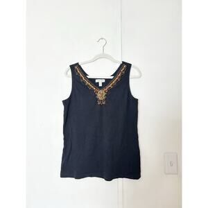Beaded Sleeveless Top